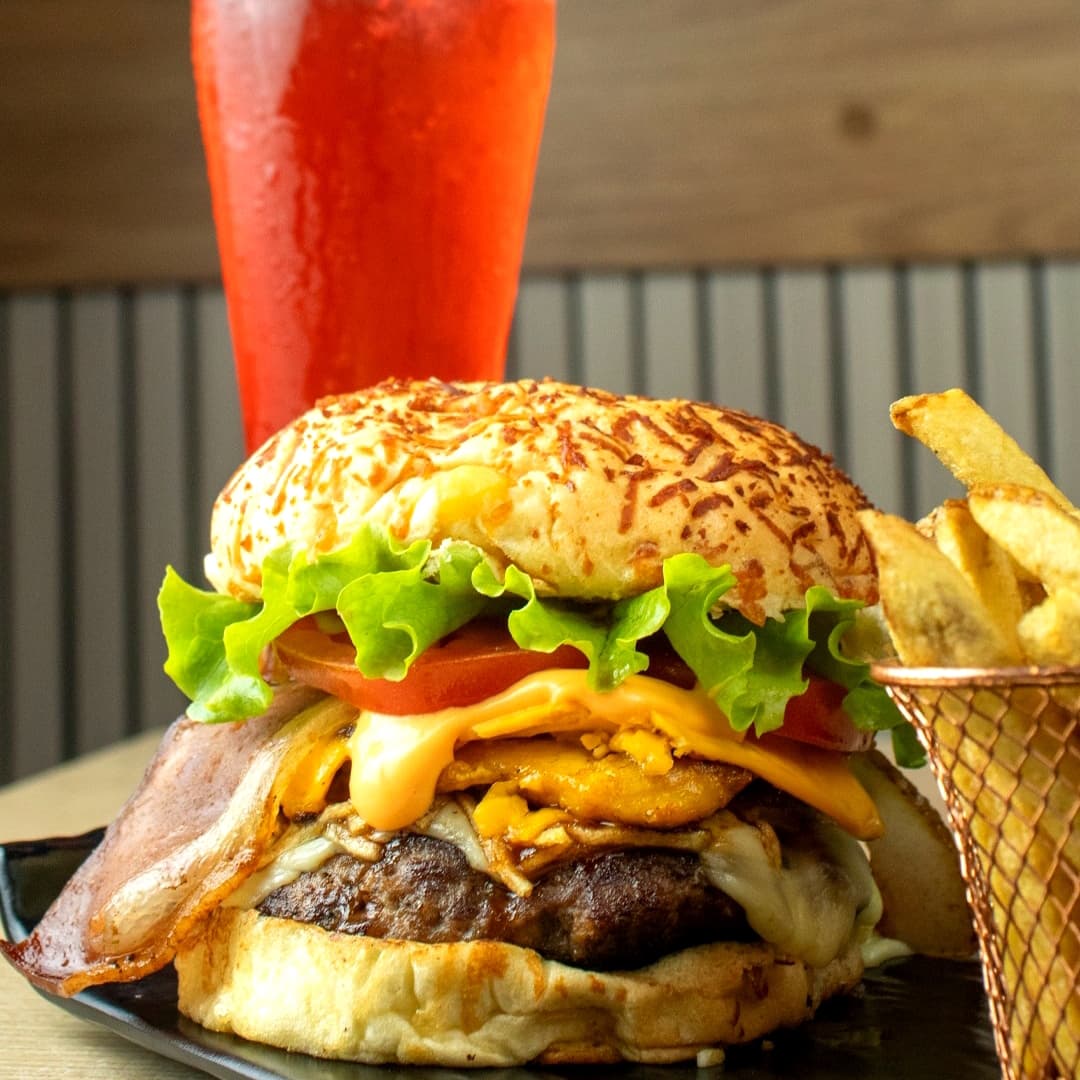Burger Mixta + Papas
