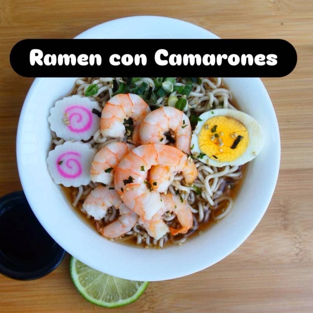 Ramen con Camarones