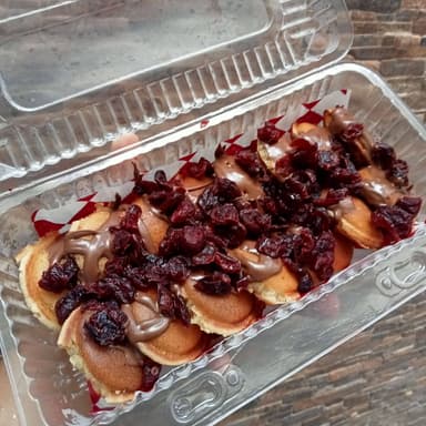 15 Mini Hotcakes NUTELLA y Arándanos