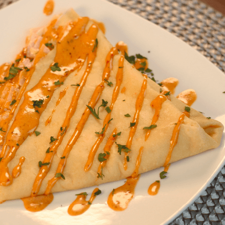 Crepa Jamon de Pavo y Queso.