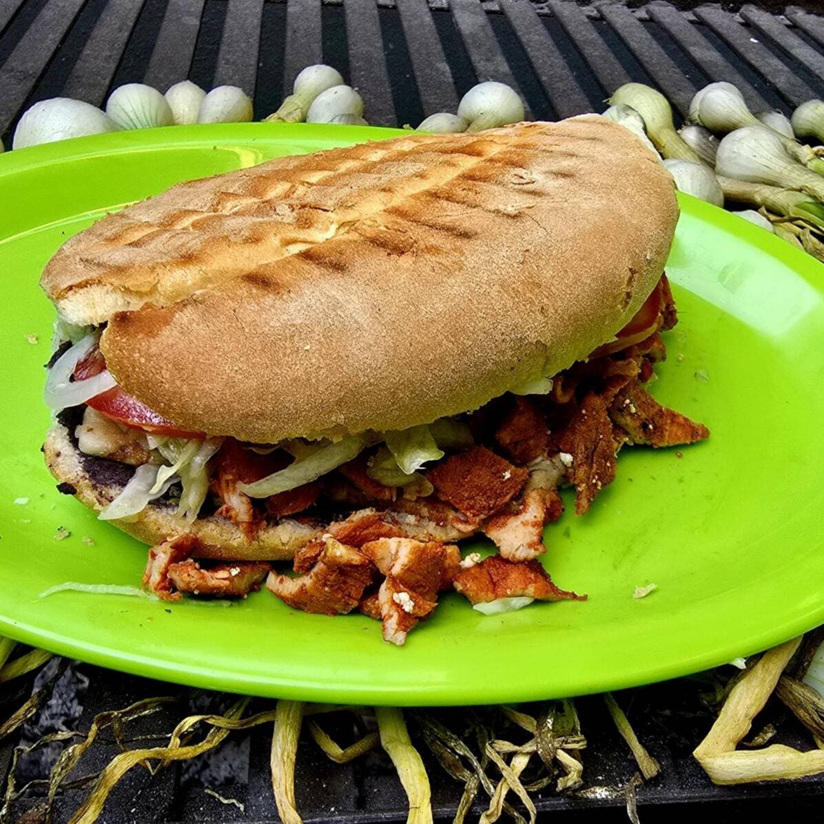 Torta de Cecina Enchilada