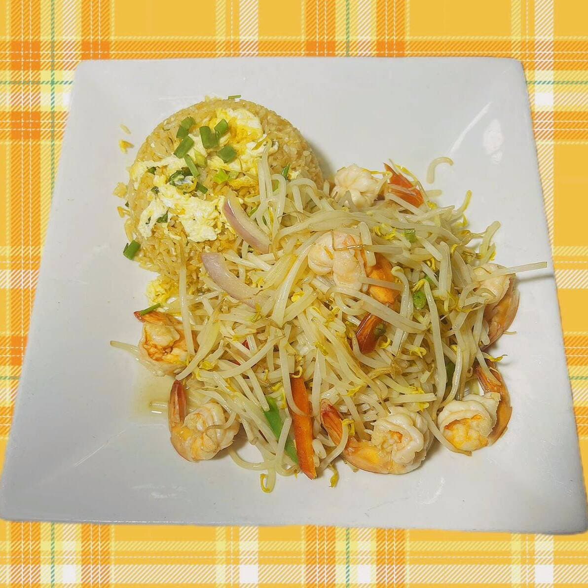 Langostinos con Frejolitos
