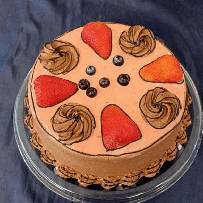 Snow Cake Choco Cómic de Fresa. Tamaño Mediano.