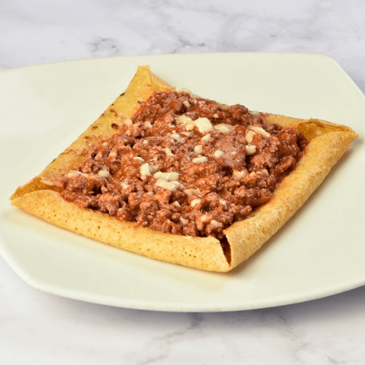 Crepe de Bolognesa y Queso