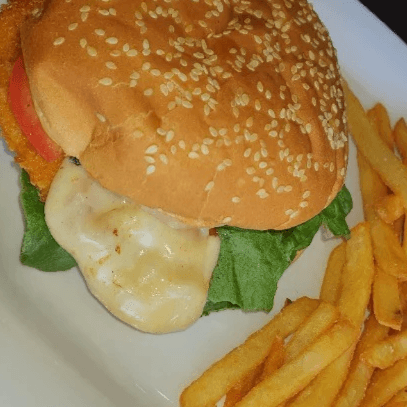 Hamburguesa Milanesa de Res Rellena