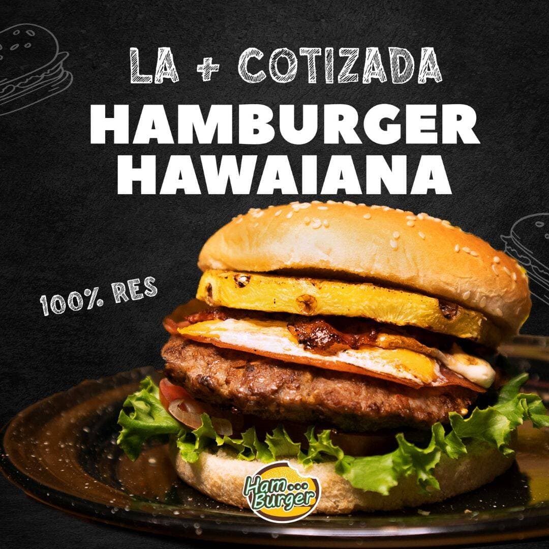 Combo Hamburguesa Hawaiana