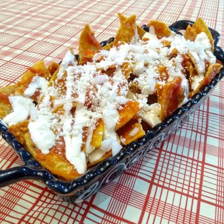 Chilaquiles Rojos Sencillos