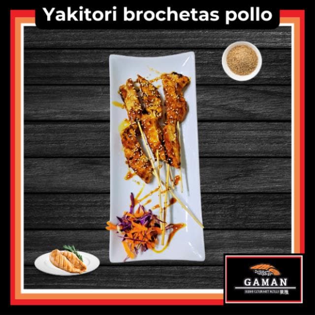 Yakitori brocheta pollo 6 pz. Empanizada