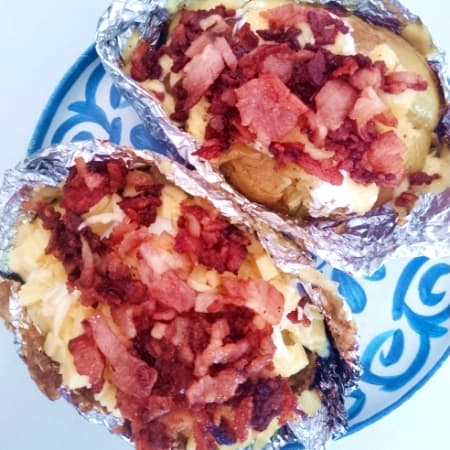 Papa Rellena Doble Con Tocino