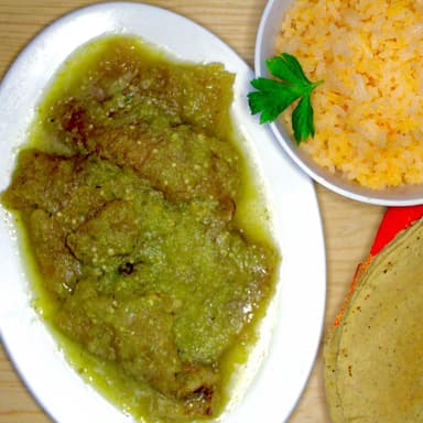 Chicharrón en Salsa Verde