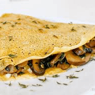 Crepa de Champiñones con queso