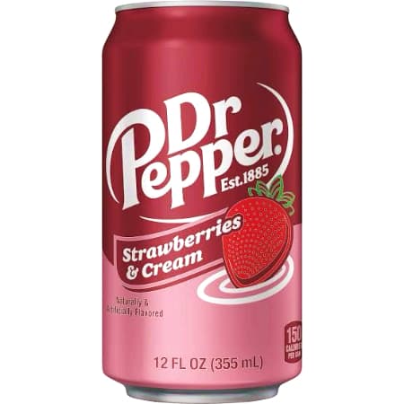 Dr. Pepper Strawberries & Cream 355 Ml