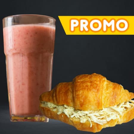 Croissant De Pollo + Jugo Surtido 16Oz