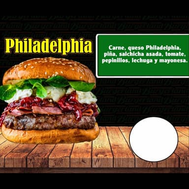 Hamburguesa Philadelphia