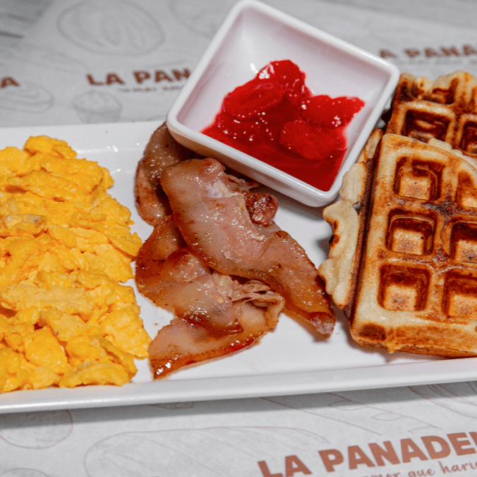 Waffles de Pandequeso.