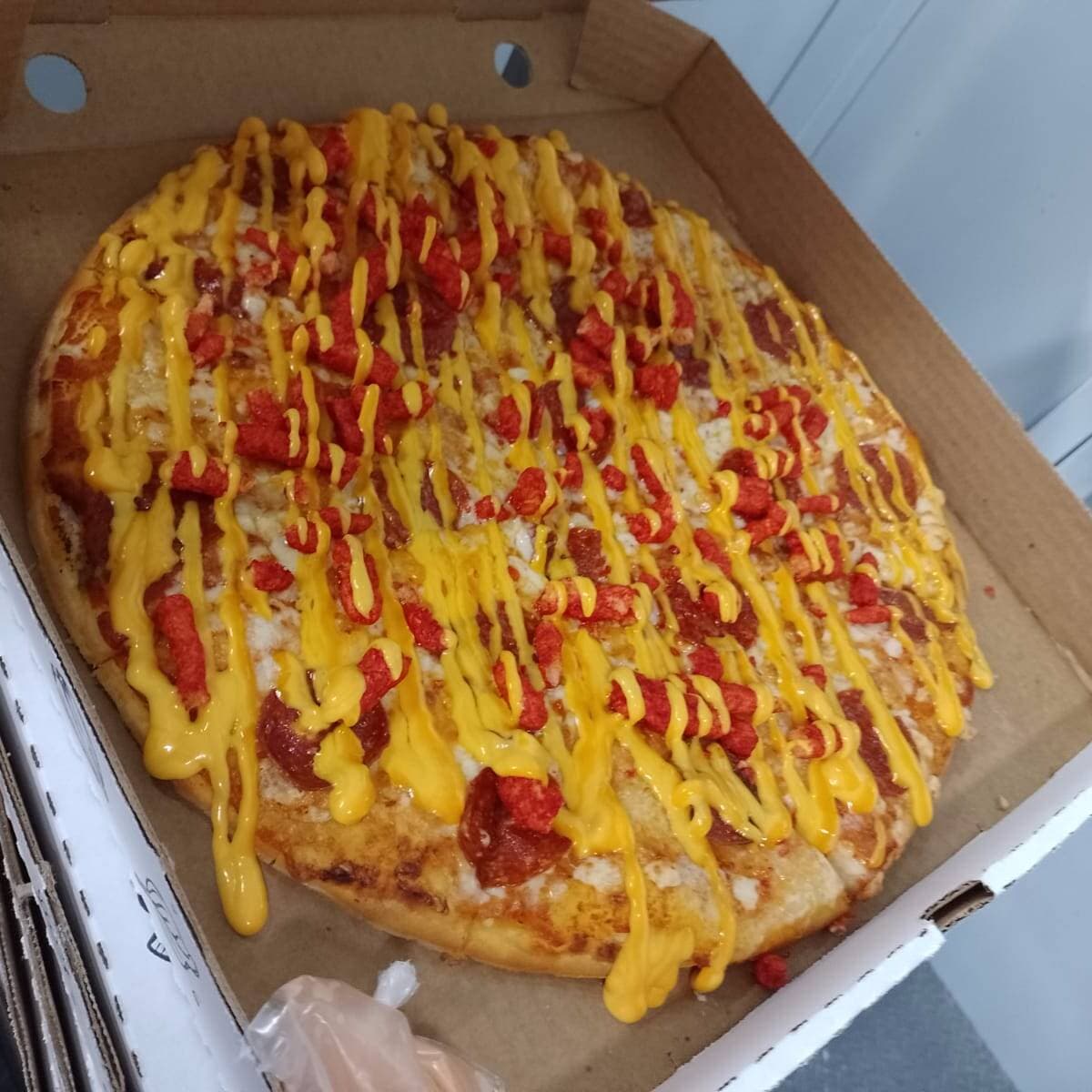 pizza familiar flamin hot