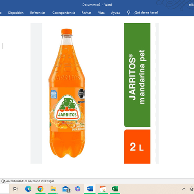 Jarritos Mandarina 2 Litros
