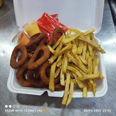 Aros de Cebolla con Papas