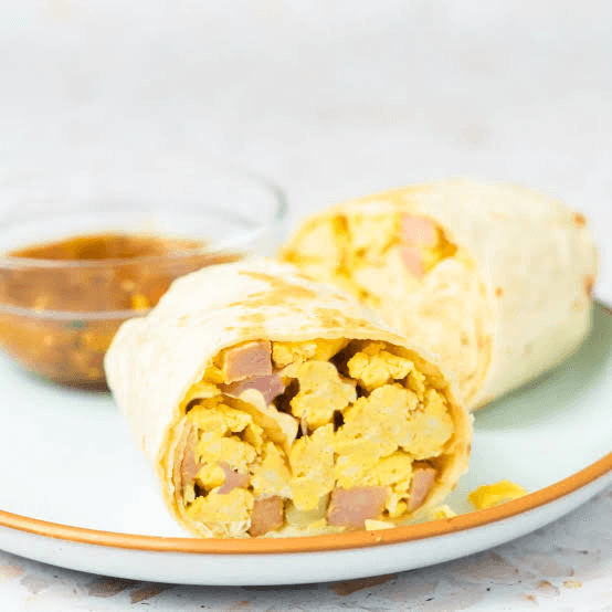 Burrito de Huevo con Jamón