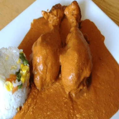 Medio pollo encacahuatado