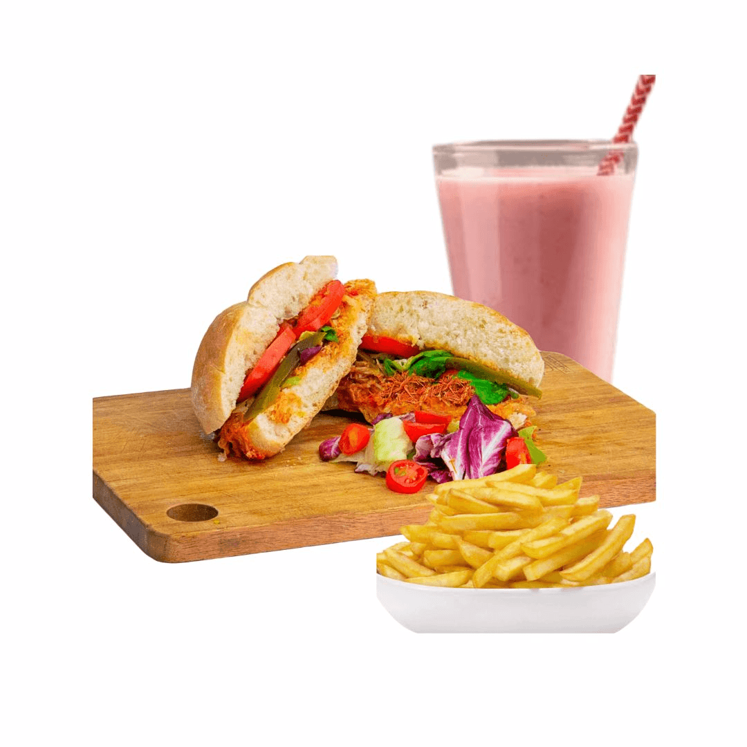 Combo 1 Lonche de Pierna + Papas + 1 Agua Fresca