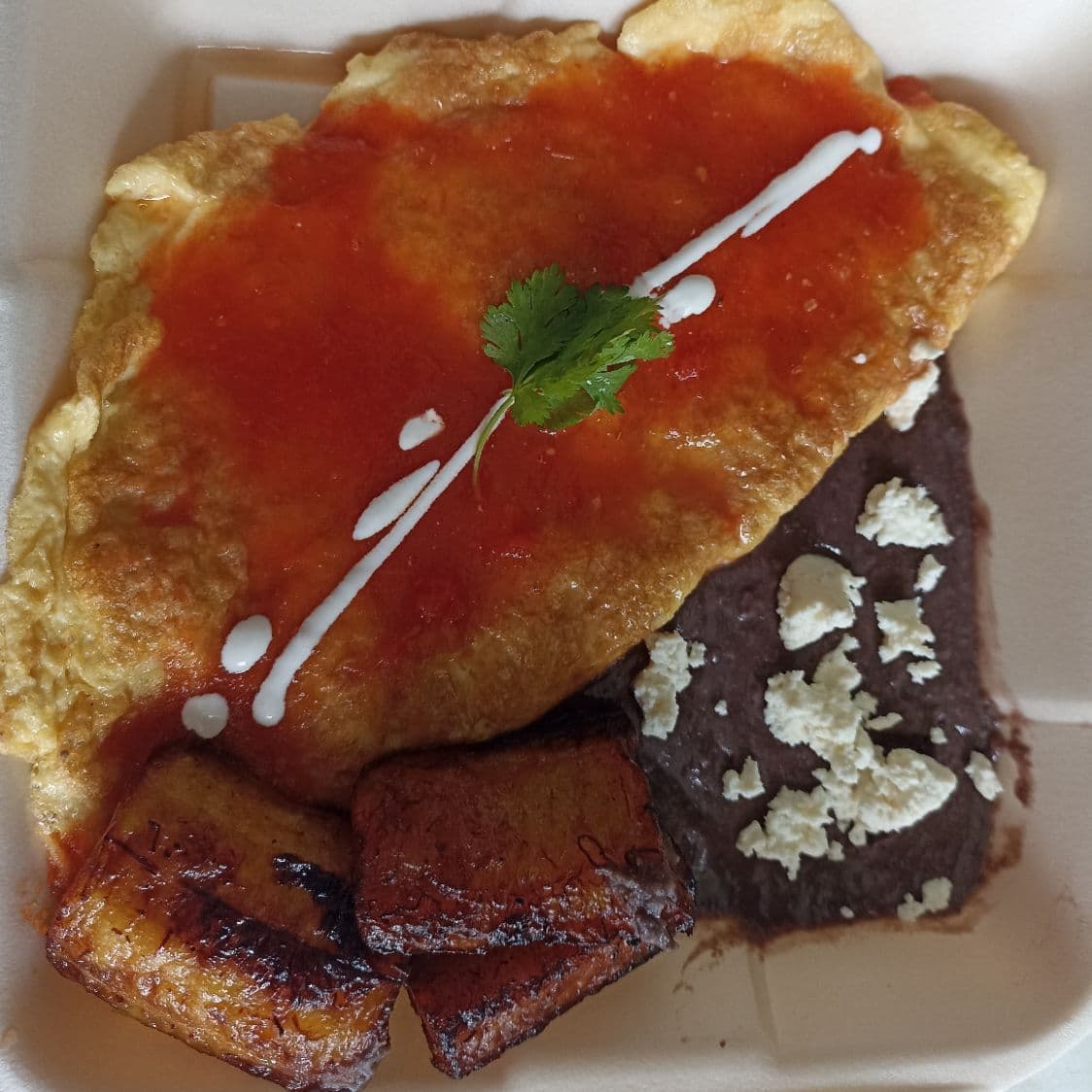 Omelette de jamón y Queso Gratinado