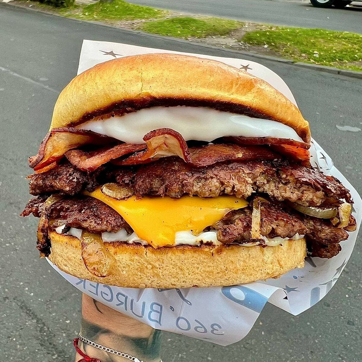 Combo Smash Onion Bacon Sencilla