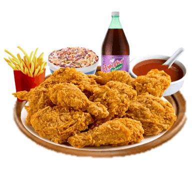 6 Piezas Pollo Campero + Peñafiel 2L