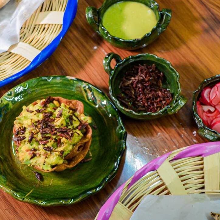 GUACAMOLE CON CHAPULINES