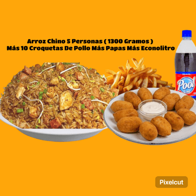 Arroz Chino Familiar + Croquetas de Pollo