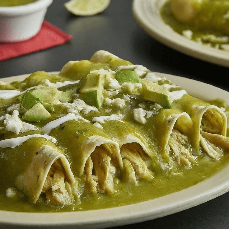 Enchiladas Verdes (5 Piezas)