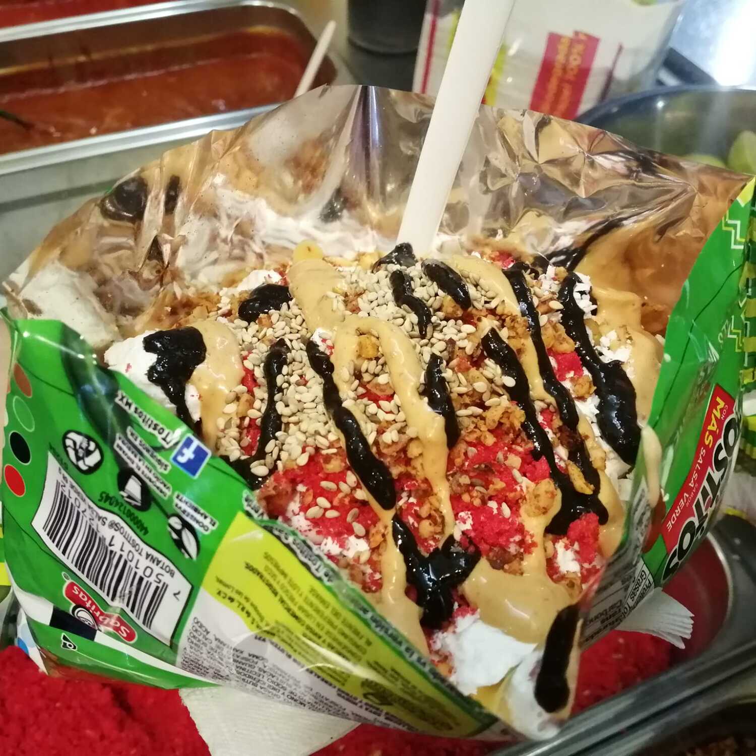 Botanas con Elote (Fritos)!