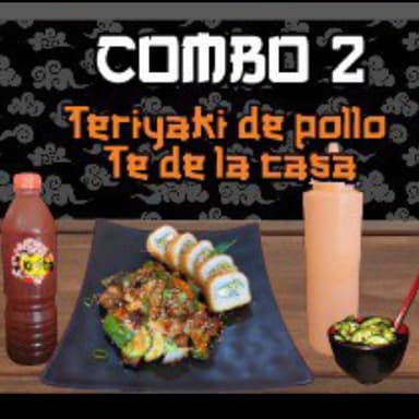 Combo 2#teriyaki de Pollo 1/2 Rollo