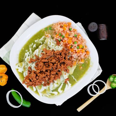 Enchiladas Verdes con Chorizo