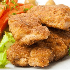 pechuga de pollo empanizada