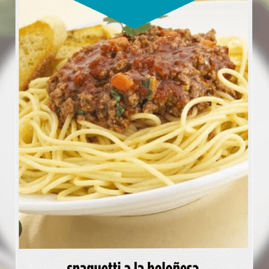 Spaghetti a la Bolognesa