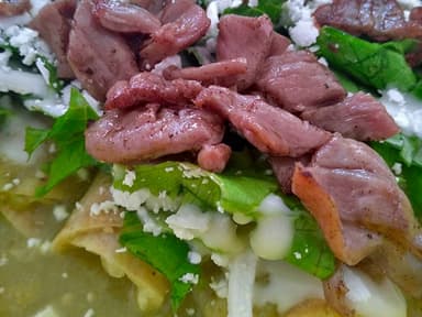 Enchiladas de Cecina