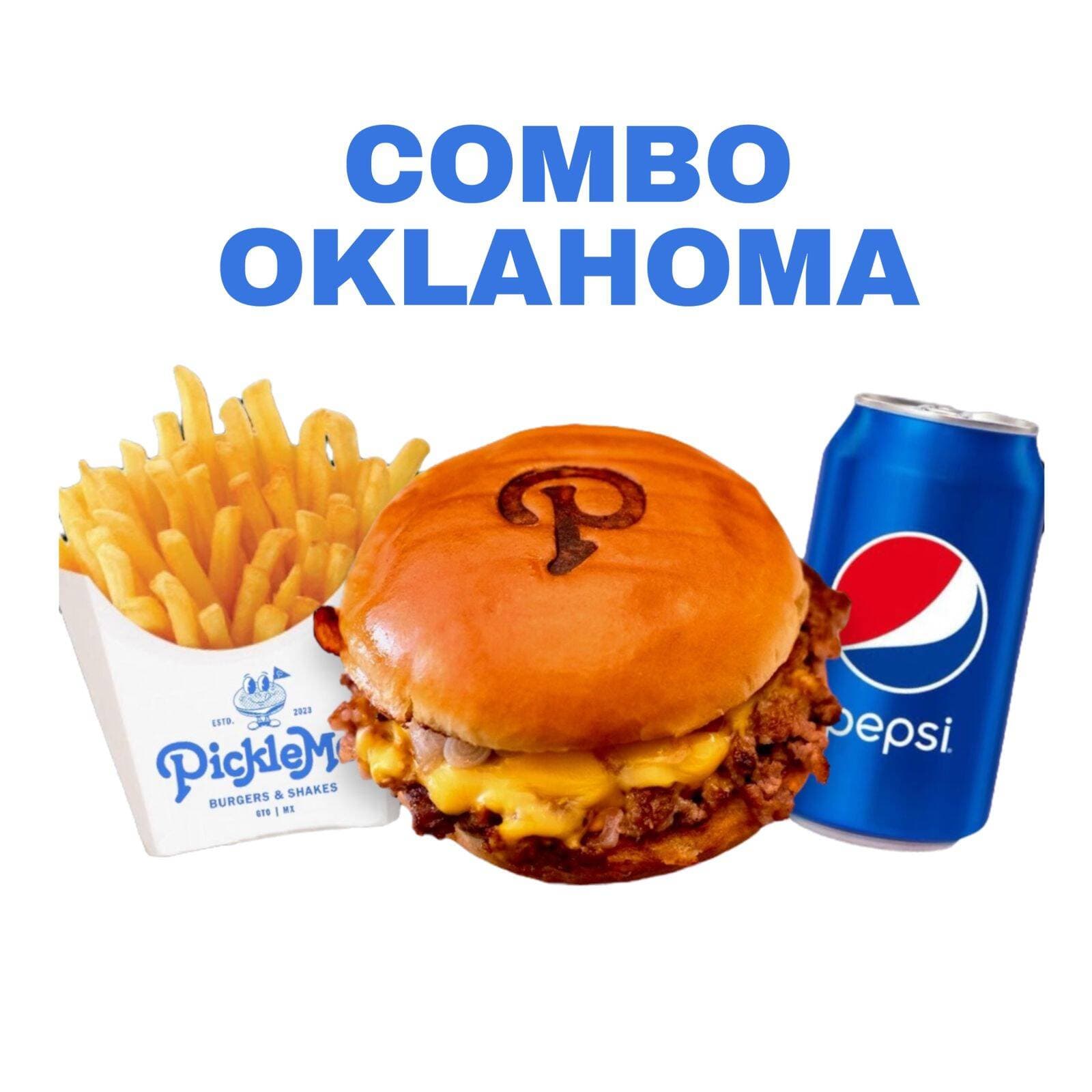 COMBO OKLAHOMA, PAPAS Y REFRESCO