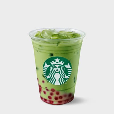 Helado Matcha Latte con Perlas de Frambuesa