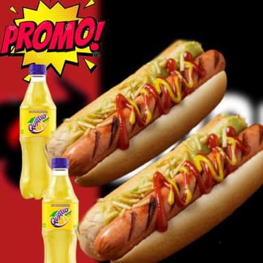 COMBO 2 AMERICAN HOT DOG + GASEOSAS