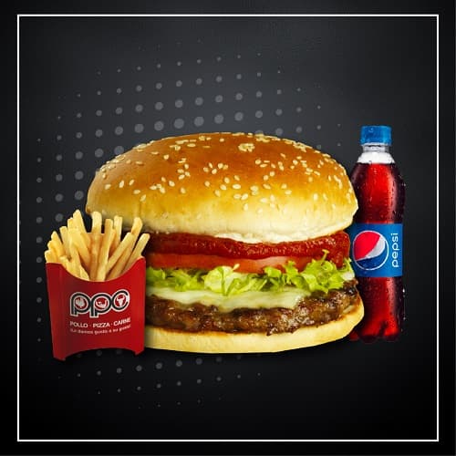 Hamburguesa Italiana Combo 1/4 de Libra