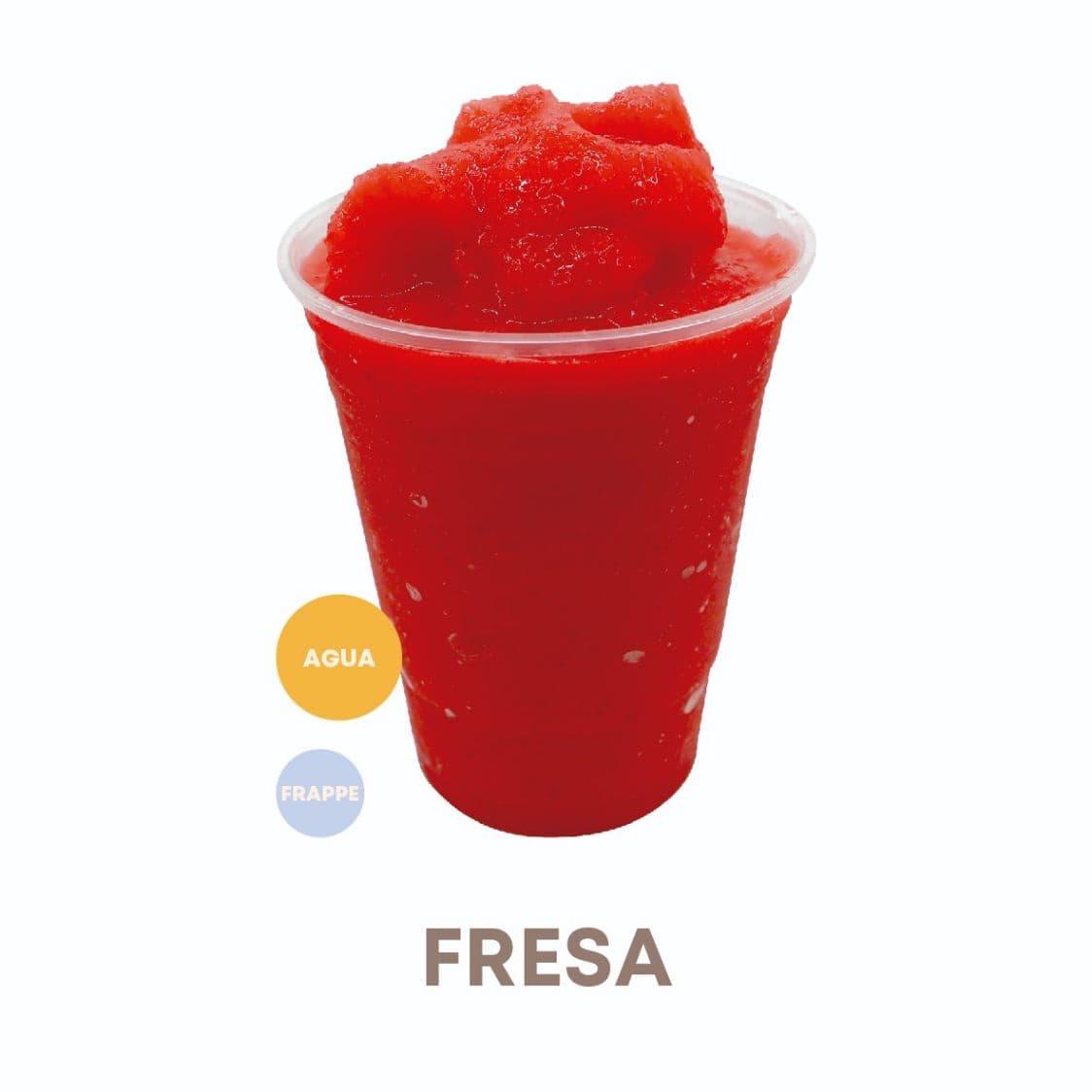 Granizado Frutal Sabor a Elección, Base Agua