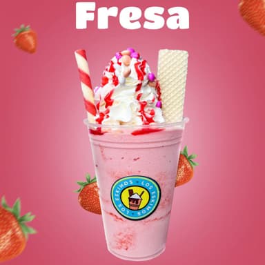 Frappé  de Fresa con queso