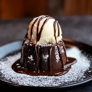 Volcan de chocolate