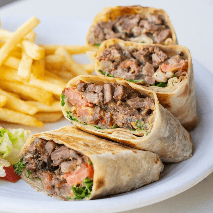 Mega burrito de asada