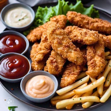 Charola de Boneless con Papas Francesas