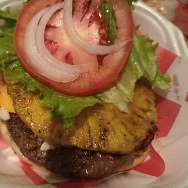 Hamburguesa Hawaiana Arrachera Sin Papas