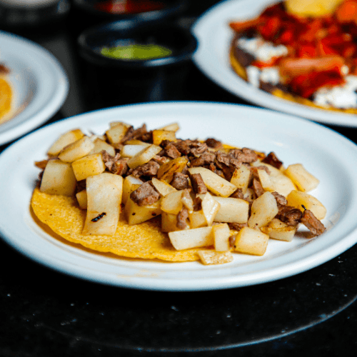 Taco de Bistec con Papas