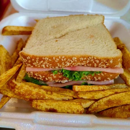 club sandwich de jamon de pavo