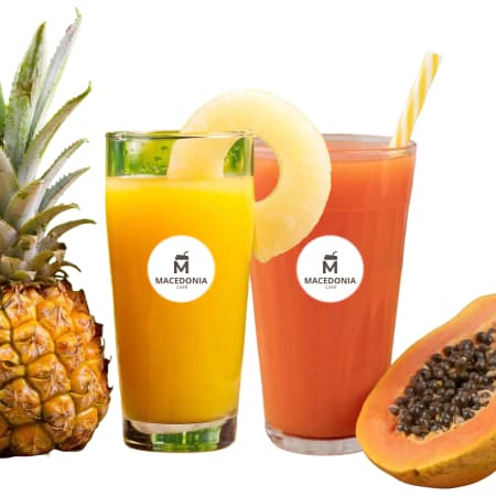 02 Jugos Naturales de Piña y Papaya de 500 ML